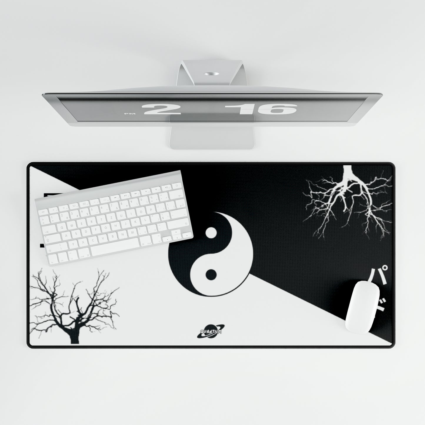 Quantum Yin and Yang Mousepad Design